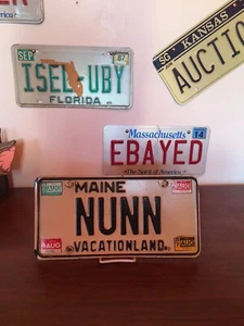 Maine Vanity License Plate NUNN - 1980’s - Nicky’s Diner - Church Priest Heaven - Picture 1 of 7