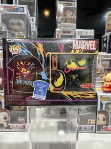 Funko Pop! Marvel Black light Venom Pop #869 and Tee Size L T-Shirt - Picture 1 of 7