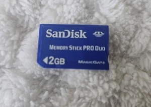 SanDisk 2GB Memory Stick Pro Duo Genuine Memory Card - Picture 1 of 2
