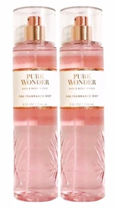 2 PACK BATH & BODY WORKS PURE WONDER FINE FRAGRANCE MIST SPRAY SPLASH 8 OZ LARGE - Picture 1 of 4