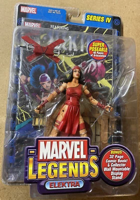Figura de acción ToyBiz Marvel Legends Series Elektra 6" 2003 nueva en caja Foto 1 de 4