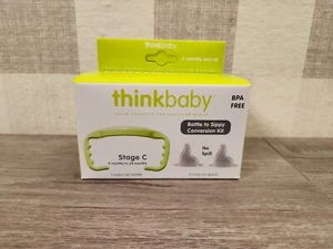 Thinkbaby Bottle to Sippy Conversion Kit 9-24 Months BPA Free Green New ✅️ - Picture 1 of 2