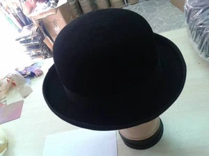 cappello UNISEX BOMBETTA NERA FELTRO art99 SFODERATA hat man UOMO - Imagen 1 de 2