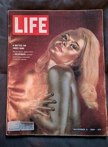 Vintage Life Magazine November 6 1964 James Bond Goldfinger Shirley Eaton Cover - Picture 1 of 1