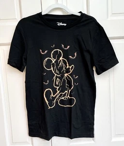 Mickey Mouse Lightning T-Shirt Halloween Fledermäuse elektrisch schwarz Disney Gr. SMALL SM - Bild 1 von 4