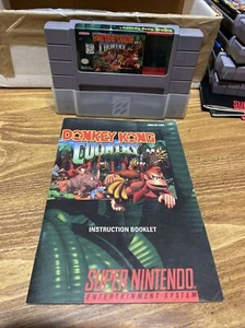 Donkey, Kong Country, Super Nintendo Game And Manual Tested & Authentic Nice - Picture 1 of 5