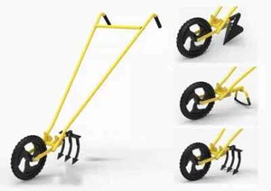 Hectare Wheel Hoe with 7 inch Weeder + 3 Tooth Cultivator + Furrow Attachment - Foto 1 di 9