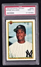 1990 Bowman Tiffany #439 Bernie Williams RC Rookie PSA 9 MINT 👀 LOW POP RARE
