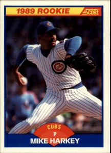1989 Score Baseball Card #624 Harkey Rookie