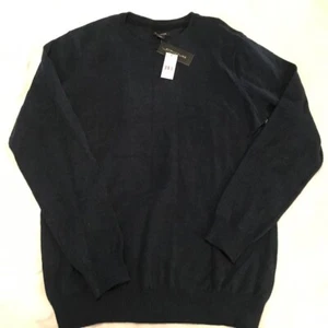 Structure NWT Slim Fit Navy and Black Crew Neck Lightweight Pullover, Sz XL - Picture 1 of 7