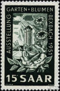 Saarland 307 (kompl.Ausg.) gestempelt 1951 Blumenausstellung - Bild 1 von 1