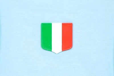 ITALIA SCUDETTO PATCH TERMOADESIVA CM 3x3 DA APPLICARE A CALDO SU MAGLIA DIVISA - Immagine 1 di 2