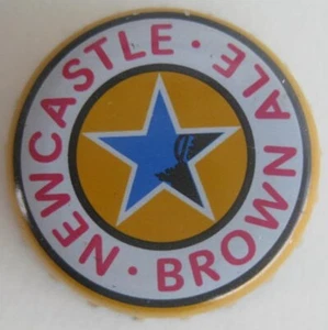 NEWCASTLE BROWN ALE used Beer CROWN, Bottle CAP with STAR, ENGLAND, NICE - Picture 1 of 2
