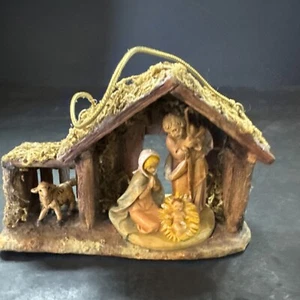 Vintage Fontanini 699 Christmas Nativity Scene Italy One Piece Resin Creche 3” - Picture 1 of 5