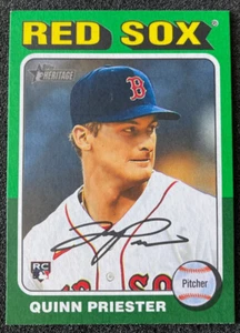 2024 Topps Heritage High Number #579 Quinn Prester GREEN Border. Boston Red Sox - Picture 1 of 2