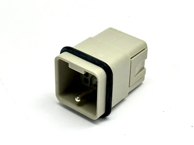 Harting 09 12 005 3001 Han Q Compact Connector 5/0-M-C Male Insert Crimp - Image 1 of 4