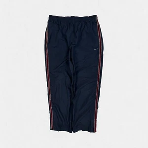 Vintage 90s Nike baggy track pants navy and burgundy small - Picture 1 of 5