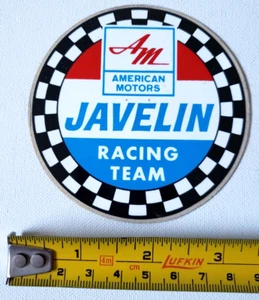 Vintage AM American Motors JAVELIN Racing Team Sticker Decal - Picture 1 of 3
