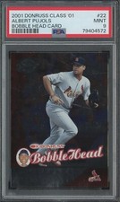 2001 Donruss Class '01 #22 ALBERT PUJOLS Bobble Head Card RC PSA 9 #/1000 HOF