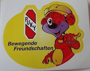 Promotional Stickers Puky Moving Freundschaften Children Tricycle 80er