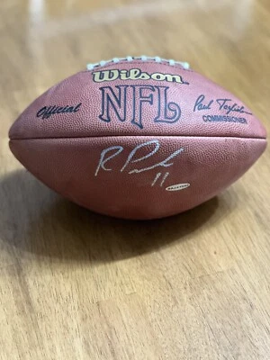 ROSCOE PARRISH BUFFALO BILLS SIGNED AUTOGRAPHED NFL FOOTBALL Upper Deck COA - Image 1 of 4
