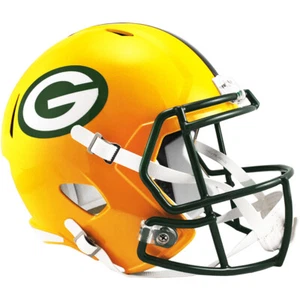 Casco de fútbol americano réplica tamaño completo Green Bay Packers Riddell Speed - Imagen 1 de 4