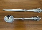 Wallace Grand Baroque Sterling Silver Letter Opener and Ice Cream Scoop