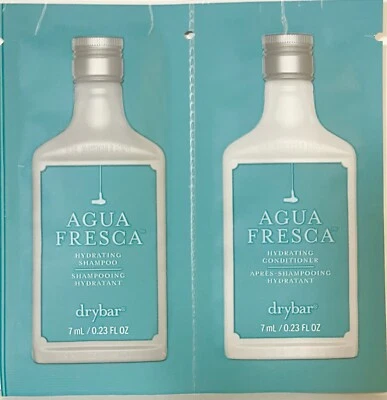 Champú y acondicionador suavizante DryBar líquido Agua Freca tamaño de muestra dúo 7 ml Foto 1 de 2