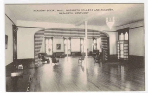Postal Social Hall Interior Nazareth College Academy Kentucky - Imagen 1 de 1