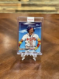 2021 Topps Project 70 Naturel 1997 Topps Baseball 507 Ronald Acuna Jr ATL Braves - Picture 1 of 3