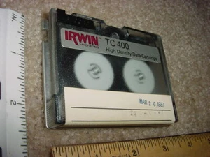 Cartucho de datos de alta densidad IRWIN MAGNETICS TC400 - 1987 - Imagen 1 de 1