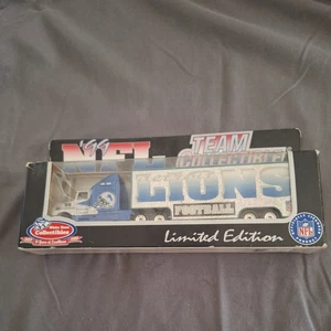 Detroit Lions White Rose Collectibles 1999 NFL Tractor Trailer Toy Vehicle 1:80 - Picture 1 of 2
