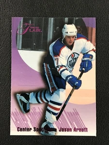 1994-95 Flair #1 Jason Arnott Center Spotlight Edmonton Oilers - Picture 1 of 2