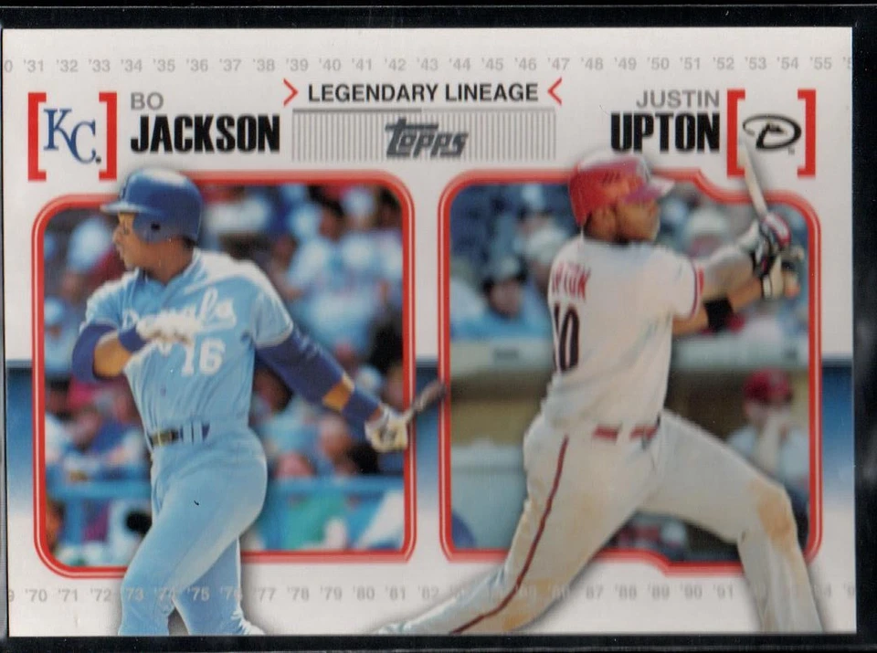 2010 Topps Legendary Lineage #LL-44 Bo Jackson Kansas City Royals 96 - Image 1 of 1