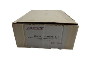 ACCURITE Travel Floppy 144 PCMCIA Drive Passport Card Carte PC - NOB - Photo 1/12