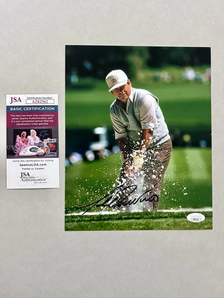 Foto firmada autografiada por Lee Treviño de 8x10 certificado de autenticidad JSA PGA Campeón del Abierto Británico del Abierto de Estados Unidos Foto 1 de 1