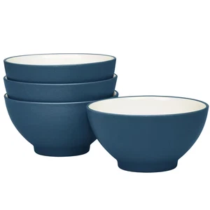 Colorwave Blue 5.75 In., 20 Fl. Oz. (Blue) Stoneware Rice Bowls, (Set of 4) - Picture 1 of 5