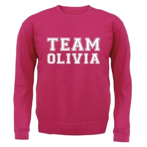 Team Olivia - Kids Hoodie / Sweater - Singer Lyrics Rodrigo Fan Tour Love Tour - Picture 1 of 20
