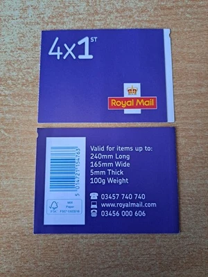Royal Mail 1st Class UK Postage Stamps - Book of 4 - Image 1 of 2