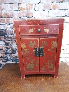 Chinese Oriental Bedside Cabinet - Picture 1 of 10