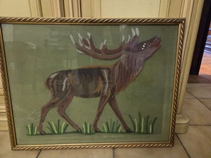 Quadro Con Composizione Lana Con Cornice E Vetro - Foto 1 di 3
