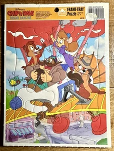 Disney PUZZLE Chip 'N Dale Rescue Rangers Golden Frame Tray #4910 Vintage - Picture 1 of 2