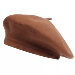 Wool French Beret for Men and Women in Plain Colours Lightweight Winter Warm ... - Picture 1 of 7
