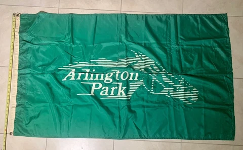 π₯π ARLINGTON PARK RACETRACK FLAG- 1987 RACE YEAR - LAST YEAR OF ARLINGTON PARK Cover