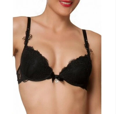 Lise Charmel A03 Soir De Venise Contour Bra Black Size 36D - Image 1 of 2