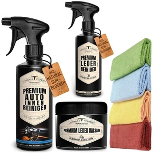 SPARSET Auto Reiniger, Leder Reiniger, Lederbalsam + 4 Mikrofasertücher - Bild 1 von 13