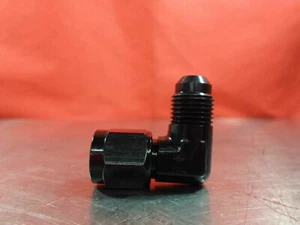 FRAGOLA 498103 BLACK ALUMINUM 90° 6AN FEMALE TO MALE FLARE SWIVEL 498103-BL - Bild 1 von 3