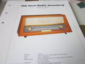 Radio Archiv Schaltplan 2005 VEB Sternradio Sonneberg Weimar 4910, 1961 - Bild 1 von 2