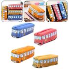 canvas zip pencil case cartoon bus design for all your stationery needs