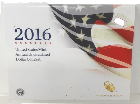 2016 United States Mint Annual Uncirculated Coin Set Original Box Cover